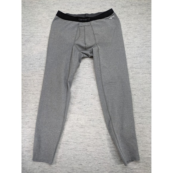 Carhartt Force Heavyweight Base Layer Pants Thermal Gray Outdoor Wicking Stretch - Picture 1 of 9
